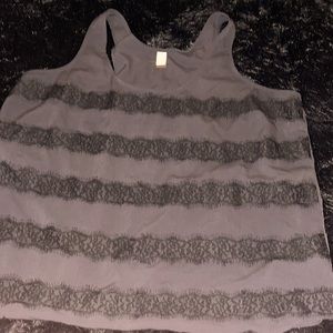 Old navy tank top lace and sheer top
